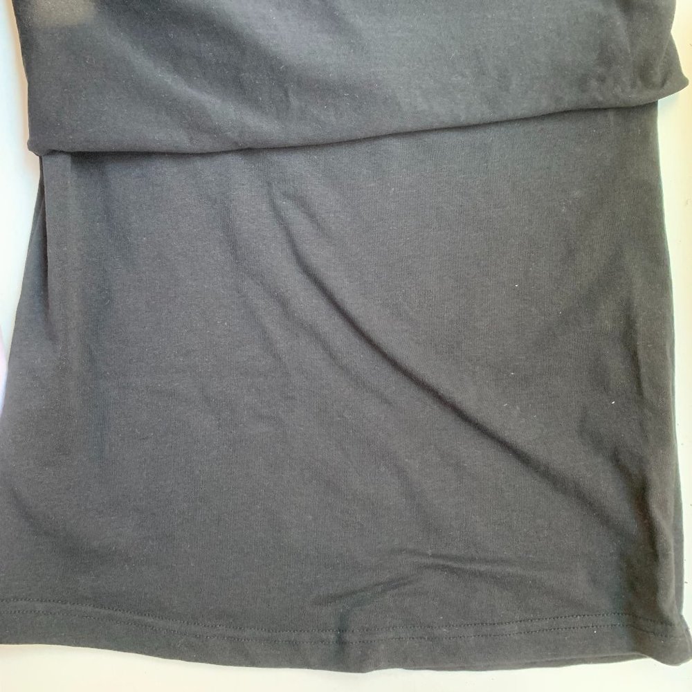 Black convertible roll over mini skirt/dress